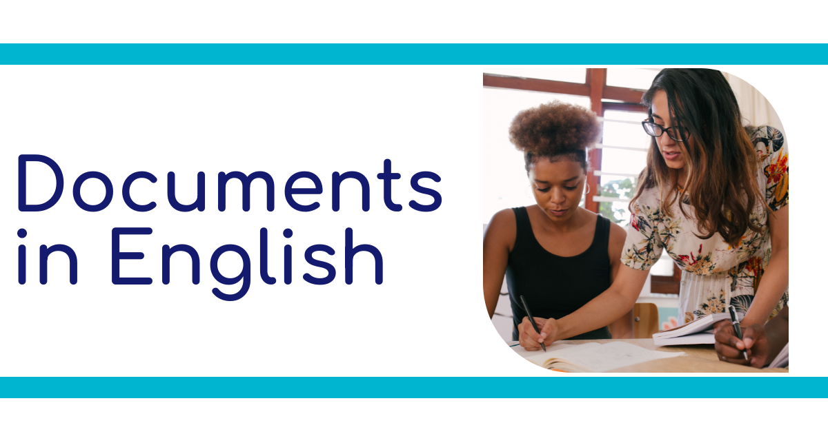 Documents in English
