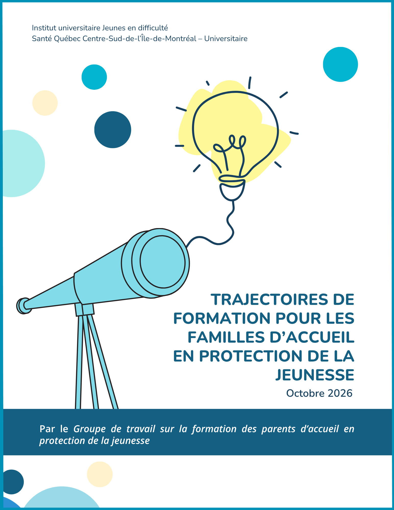 Trajectoire de formation pour les parents d'accueil